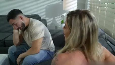 Step Sister Takes A Rough Facial Load