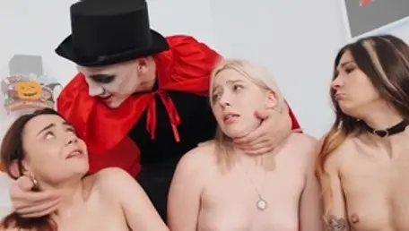 CreampieAngels: Busty vampire ass fucking on Halloween